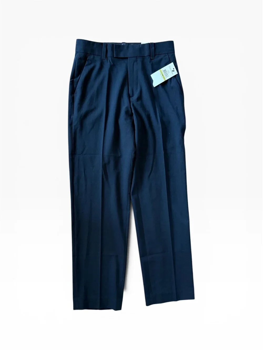 NWT Calvin Klein Boys Size 14 Navy Blue Flat Front Slim Fit Dress Pants Suit Sep